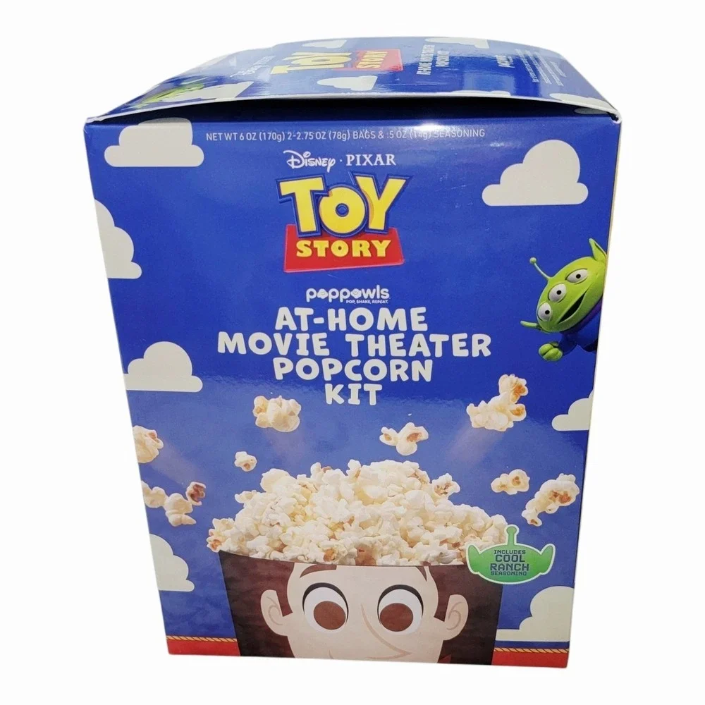 Disney Pixar Toy Story Woody Poppowls At-Home Movie Theater Popcorn Kit 6 Pc NIB